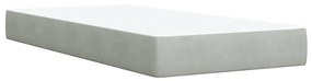 ΚΡΕΒΑΤΙ BOXSPRING ΜΕ ΣΤΡΩΜΑ ΑΝΟΙΧΤΟ ΓΚΡΙ 90X200 ΕΚ. ΒΕΛΟΥΔΙΝΟ 3294544