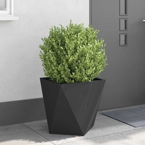 vidaXL Γλάστρα Μαύρο 50 x 50 x 50 cm Ατσάλι