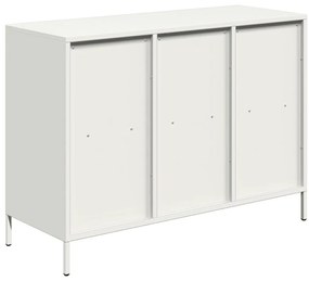 vidaXL Σκευοθήκη Λευκό 101,5x39x73,5 cm Ατσάλι ψυχρής έλασης