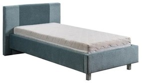 Επενδυμένο Κρεβάτι Aosta 120 Μέντα 120x200 εκ. 154x217x100 εκ.