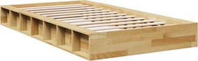 vidaXL Πλαίσιο κρεβατιού χωρίς στρώμα 100x200 cm μασίφ ξύλο δρυς