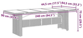 ΣΕΤ ΤΡΑΠΕΖΑΡΙΑΣ ΚΗΠΟΥ 7 ΤΕΜ. ΜΑΥΡΟ ΣΥΝΘΕΤΙΚΟ ΡΑΤΑΝ ΜΕ ΜΑΞΙΛΑΡΙΑ 3277640