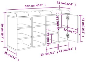 ΠΑΠΟΥΤΣΟΘΗΚΗ ΜΑΥΡΗ 102 X 32 X 50 ΕΚ. ΑΠΟ ΕΠΕΞΕΡΓΑΣΜΕΝΟ ΞΥΛΟ 835090