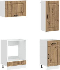 vidaXL Μονάδα κουζίνας KALMAR 8 pcs Artisan Δρυς Επεξεργασμένο Ξύλο