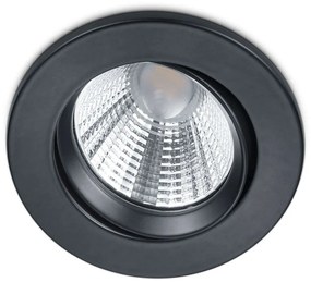 Σποτ Χωνευτό Pamir 650510132 Φ8x5cm Dim Led 345Lm 5,5W 3000K Black Trio Lighting Round