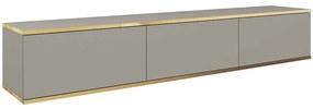 Έπιπλο Τηλεόρασης Κρεμαστό Oro P_ORO_BTV_sz 175x30x32cm Grey-Gold