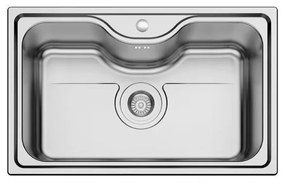 Karag BL 627 Νεροχύτης Κουζίνας Inox Σατινέ Ανοξείδωτο Ατσάλι 800 x 500 mm