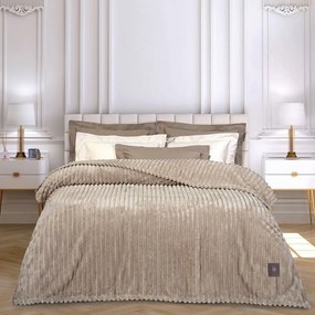 Κουβέρτα 3485 Fleece Beige Greenwich Polo Club Μονό 160x200cm Πολυέστερ