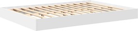 vidaXL Κρεβάτι Βιβλιοθήκης Λευκό 160 x 200 cm Επεξεργασμένο ξύλο
