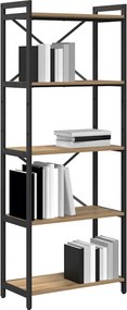 vidaXL Ράφι Βιβλίων 60 x 30 x 155 εκ Επεξεργασμένο ξύλο Artisan Oak