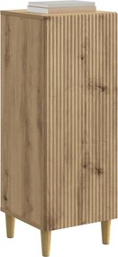 vidaXL Πλαϊνό γραφείο Artisan Δρυς 33 x 34,5 x 90 εκ