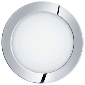 Φωτιστικό Σποτ Led Χωνευτό 96055 1200lm 3000K Silver Fueva 1 Eglo Round Metal, Plastic