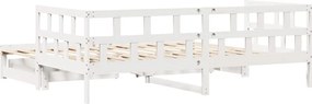 vidaXL Καναπές Κρεβάτι Συρόμενος Χωρίς Στρώμα 90x190 εκ. &amp; Συρτάρια