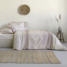 Σεντόνια Basida (Σετ 4τμχ) Beige Nima Διπλό 220x260cm 100% Βαμβάκι