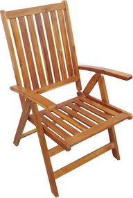 vidaXL Σετ επίπλων Καφέ ξύλο