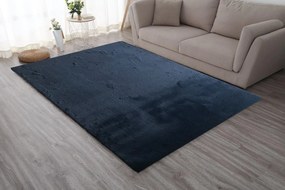 Heinner Home HR-FRUG200-NVY Χαλί Ορθογώνιο Γούνινο, Navy Blue 200x300 cm