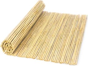 VEVOR Natural Rolled Bamboo Fence Bamboo Panel 4 ft H x 6 ft L x 0.75 in D.