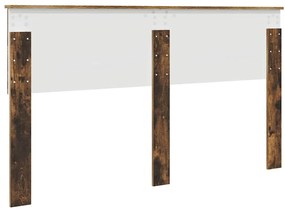 vidaXL Κεφαλάρι Καπνιστό Δρύς 160 cm Επεξεργασμένο ξύλο