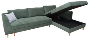 Καναπές Κρεβάτι Γωνιακός JULIE Κυπαρισσί 300x198x86cm - 14190007