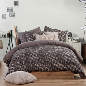 Σεντόνια Φανελένια Stream (Σετ 3τμχ) Grey Nef-Nef Single 160x260cm 100% Cotton Flannel