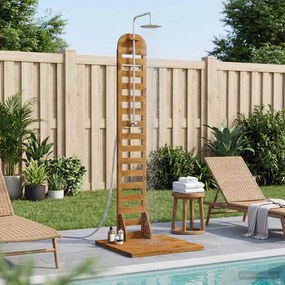vidaXL Εξωτερικό ντους 225 cm Φυσικό