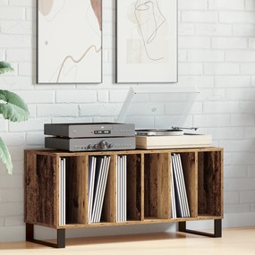 vidaXL Ντουλάπα Δισκοθήκης Παλιού Ξύλου 100x38x48 εκ Κατασκευασμένο Ξύλο