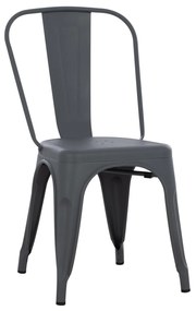 Καρέκλα Μεταλλική Melita-Pro Γκρι 44x47x84,5Υ εκ. 44x47x84.5 εκ.