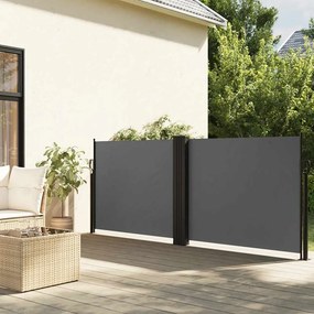 vidaXL Σκίαστρο Πλαϊνό Συρόμενο Ανθρακί 120 x 1200 εκ.