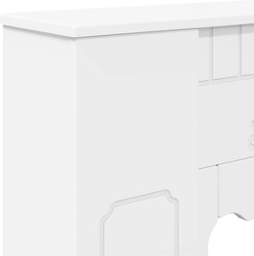 vidaXL Περίβλημα τζακιού Λευκό 93 x 20 x 89 εκ Επεξεργασμένο Ξύλο