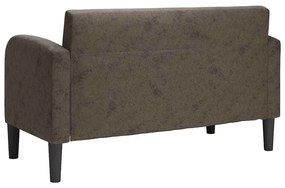 vidaXL Καναπές Loveseat Σκούρο Γκρι 110 εκ. Συνθετικό δέρμα