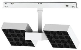 Σποτ Led Eiva VK/04606/TR/DA/W-B/W Για Μαγνητική Ράγα Λεπτή 48V Dali 3000K 2087lm 20W 45° CRI>90 IP20 White-Black VKLed