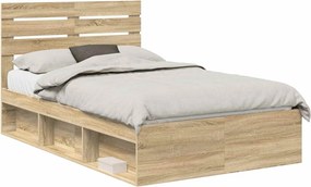 vidaXL Σκελετός Κρεβατιού Sonoma δρυς 120 x 200 cm