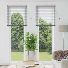 vidaXL Βενετσιάνικες Ρόδες Ασημί 220 x 80 εκ Αλουμίνιο