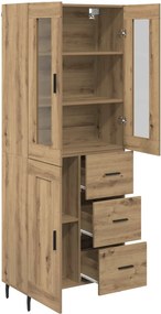 vidaXL Highboard 2 pcs Artisan Oak 69,5 x 34 x 180 εκ.