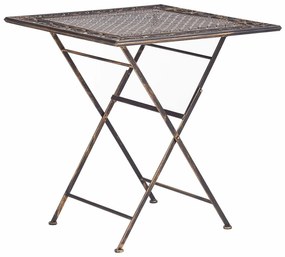 Τραπέζι εξωτερικού χώρου Berwyn 1877, Πτυσσόμενο, Μέταλλο, 74x70cm, 10 kg, Χρυσό, Μαύρο | Epipla1.gr