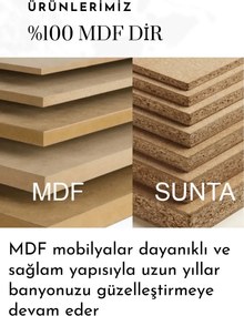 Stewehome Μπάνιο ντουλάπι με νιπτήρα από mdf με καθρέφτη και ψηλό ντουλάπι Λευκό 70x70x70 cm