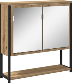 vidaXL Σετ Επίπλων Μπάνιου 3 τμχ. Καφέ 80 x 30 x 60 cm