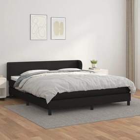 ΚΡΕΒΑΤΙ BOXSPRING ΜΕ ΣΤΡΩΜΑ ΜΑΥΡΟ 160X200ΕΚ.ΑΠΟ ΣΥΝΘΕΤΙΚΟ ΔΕΡΜΑ 3127199