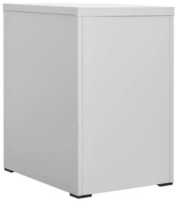 vidaXL Αρχειοθήκη Ανοιχτό Γκρι 46 x 62 x 72,5 εκ. από Ατσάλι