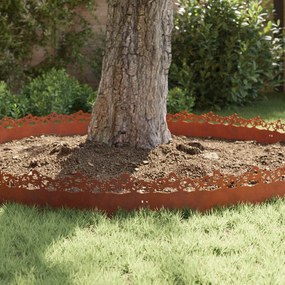 vidaXL Περιγράμματα γκαζόν 30 pcs Σκ rusty 103 x 0,05 x 22 εκ