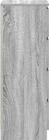 vidaXL Ντουλάπι Γκρι Sonoma 37,5x35x99 εκ. από Επεξεργασμένο Ξύλο