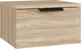 vidaXL Κομοδίνα Επιτοίχιο Sonoma Δρυς 34 x 30 x 20 εκ.