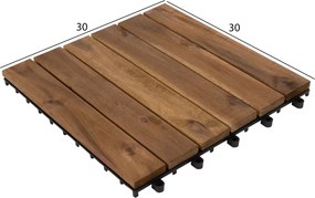 ΣΕΤ 10ΤΜΧ ΜΑΣΙΦ ΠΛΑΚΑΚΙΑ ΑΚΑΚΙΑΣ HM6299-- 30x30x2.4Υεκ