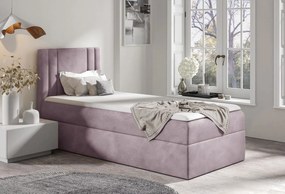 Επενδυμένο κρεβάτι Carmen Mini-Roz-80 x 200-Aristera