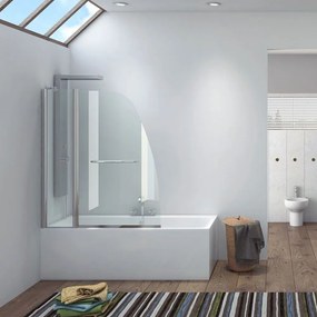 Καμπίνα Μπανιέρας Ανοιγόμενη M9A 5mm Clear-Chrome Karag 120 x140 Aluminium, Glass