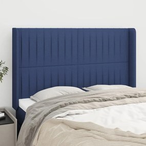 Κεφαλάρι με Πτερύγια Μπλε 147x16x118/128 εκ. Υφασμάτινο 3119822