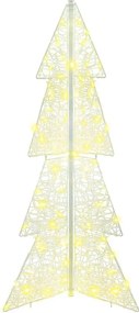 vidaXL Χριστουγεννιάτικο Δέντρο 100 LED Θερμό λευκό 120 cm Ακρυλικό