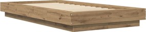 vidaXL Κρεβάτι δαπέδου Artisian Δρυς 80 x 210 cm Επεξεργασμένο Ξύλο