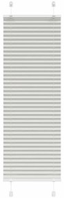 vidaXL Πλισέ περσίδα ανοιχτό γκρι 40x150 cm Πλάτος υφάσματος 39,4 cm