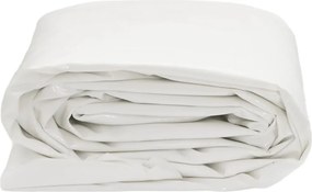 vidaXL Μουσαμάς Λευκός 5 x 5 μ. 650 γρ./μ²